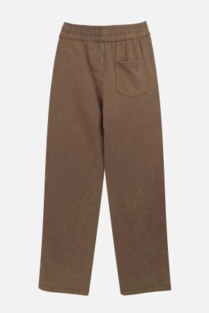 Concert Outfit Solid Color Drawstring Pants