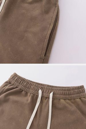 Concert Outfit Solid Color Drawstring Pants