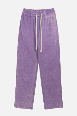 Concert Outfit Solid Color Drawstring Pants