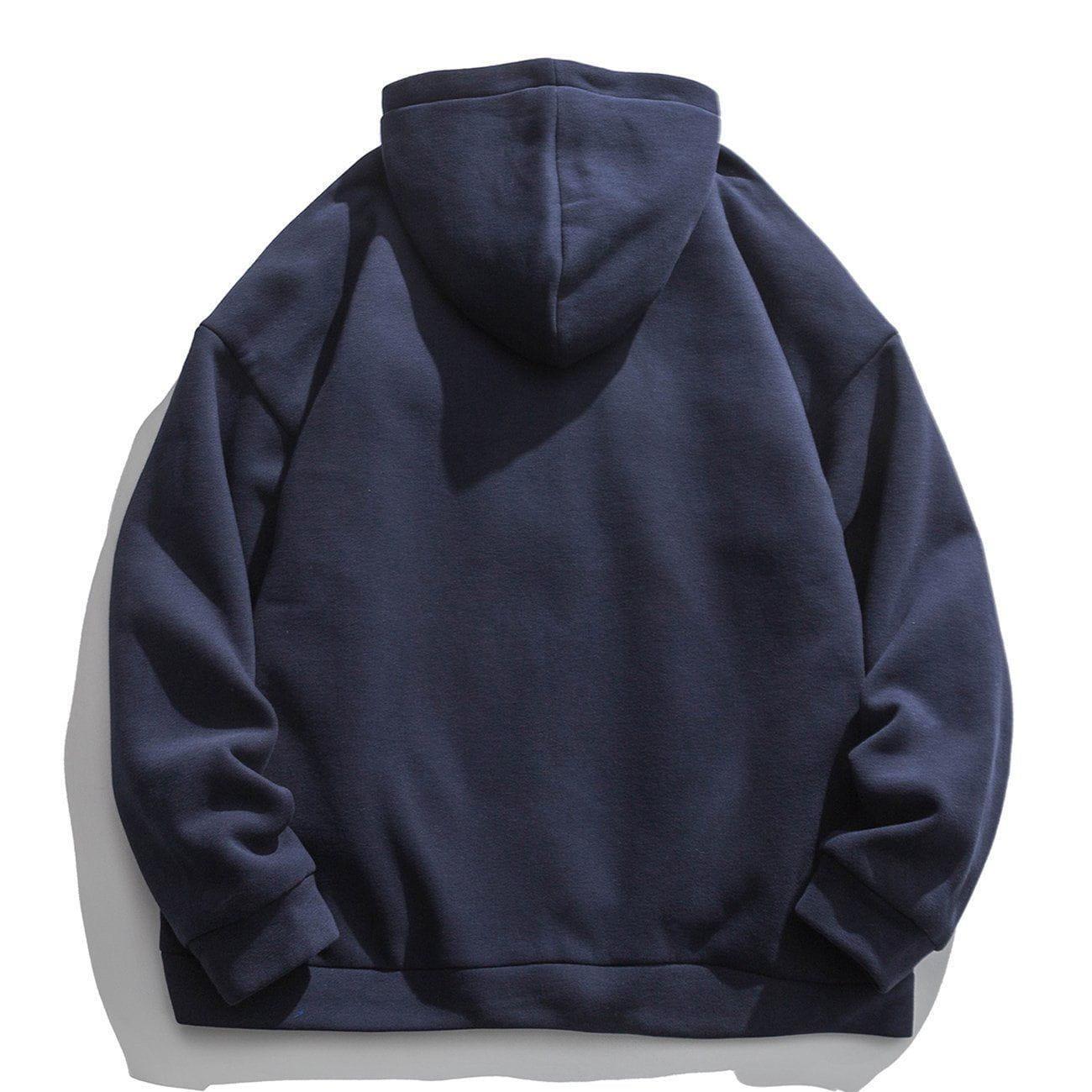 Concert Outfit Solid Color Multi-Pocket Hooded Winter Coat Concert Outfit Solid Color Multi-Pocket Hooded Winter Coat