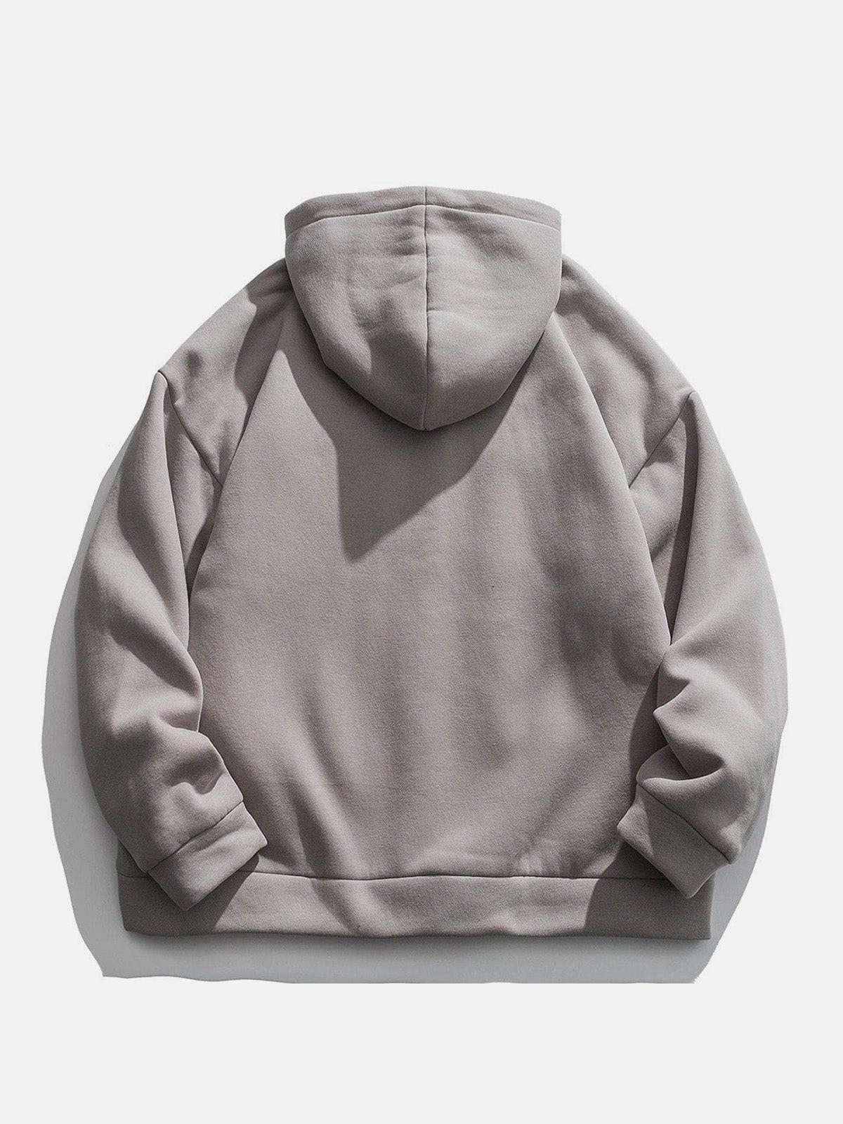 Concert Outfit Solid Color Multi-Pocket Hooded Winter Coat Concert Outfit Solid Color Multi-Pocket Hooded Winter Coat