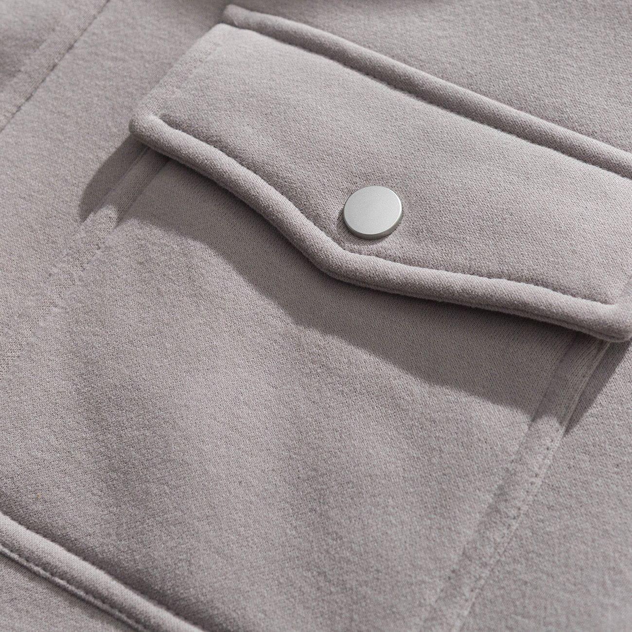 Concert Outfit Solid Color Multi-Pocket Hooded Winter Coat Concert Outfit Solid Color Multi-Pocket Hooded Winter Coat