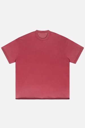 Concert Outfit Solid Color Pullover Tee