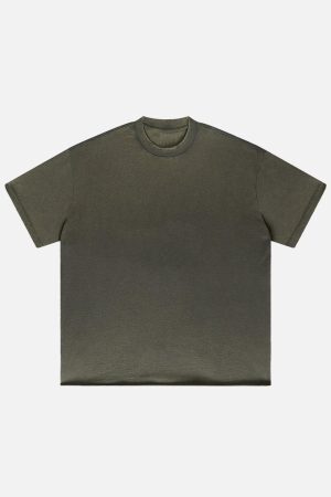 Concert Outfit Solid Color Pullover Tee