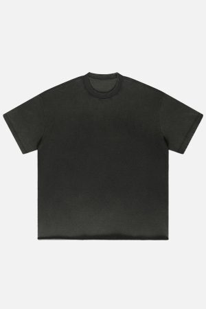 Concert Outfit Solid Color Pullover Tee