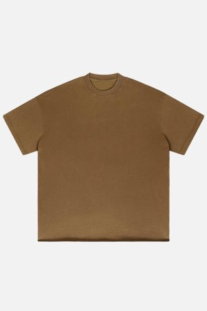 Concert Outfit Solid Color Pullover Tee