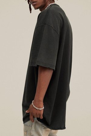 Concert Outfit Solid Color Pullover Tee