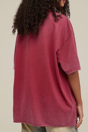 Concert Outfit Solid Color Pullover Tee