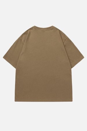 Concert Outfit Solid Color Star Print Tee