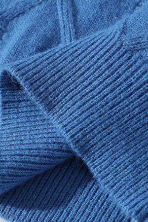 Concert Outfit Solid Color Twist Knit Sweater