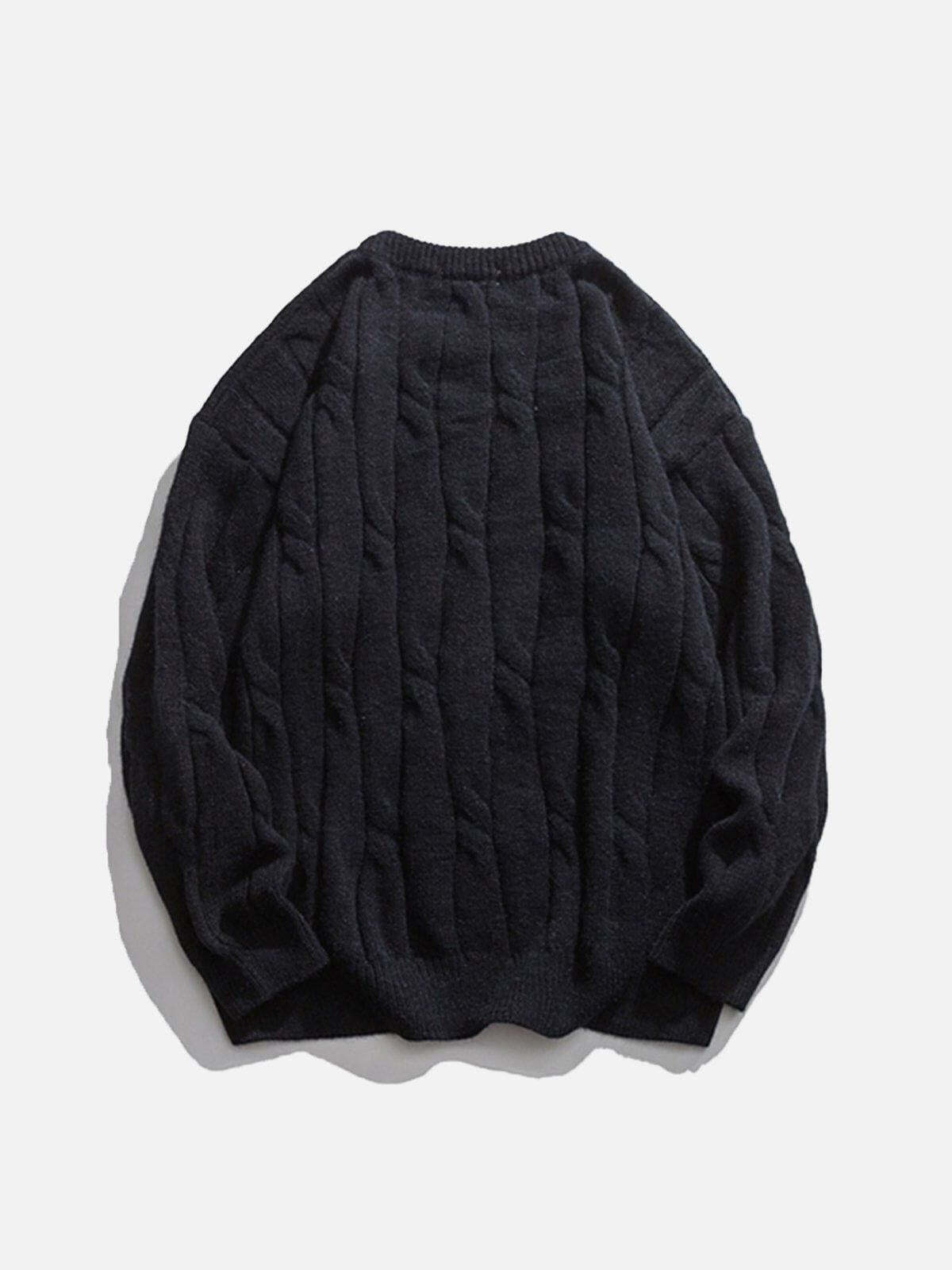 Concert Outfit Solid Color Woven Sweater Concert Outfit Solid Color Woven Sweater