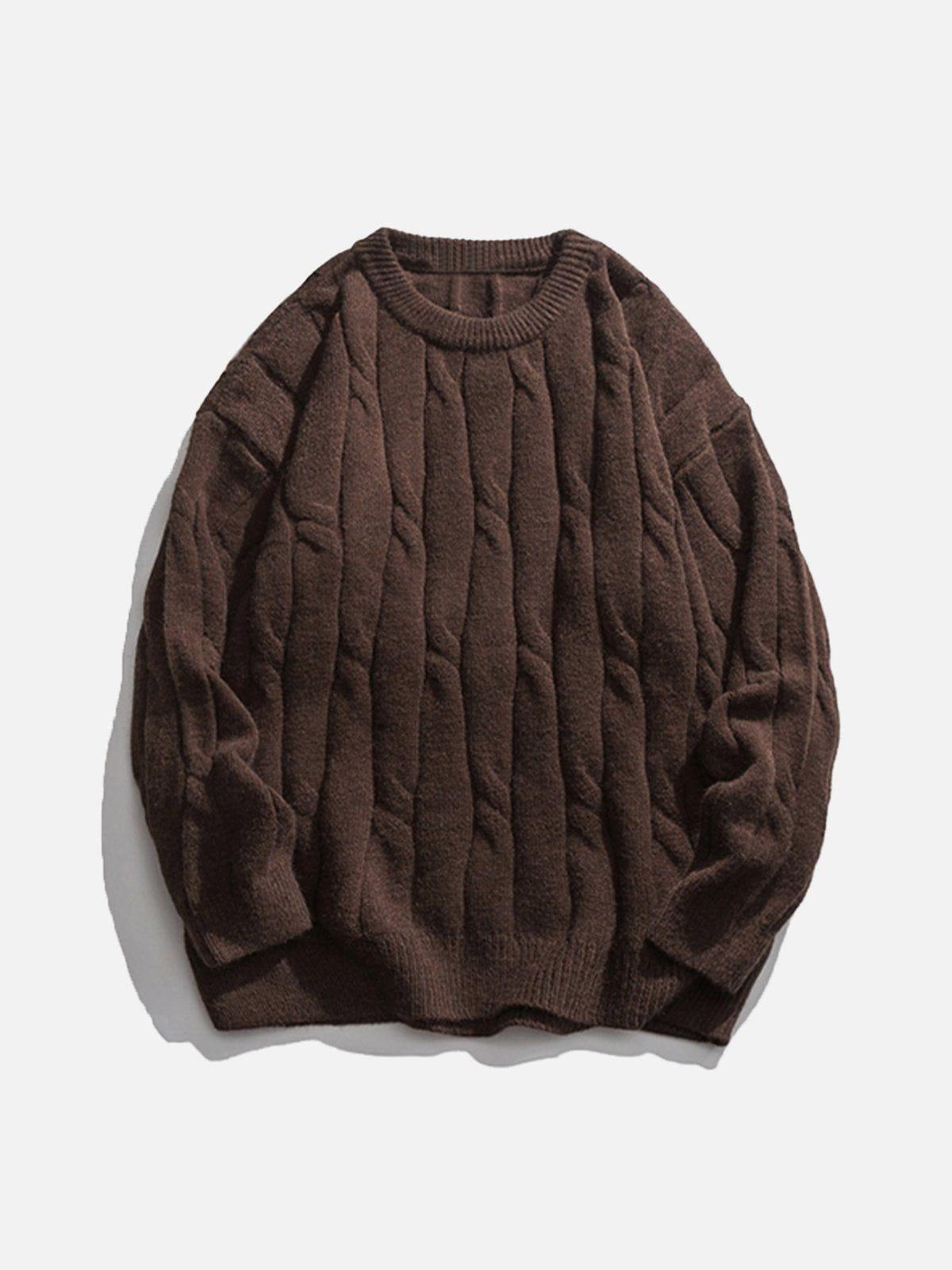 Concert Outfit Solid Color Woven Sweater Concert Outfit Solid Color Woven Sweater