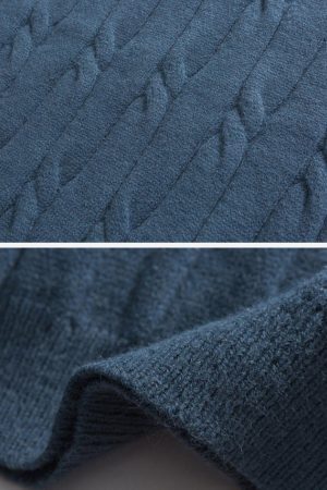 Concert Outfit Solid Color Woven Sweater