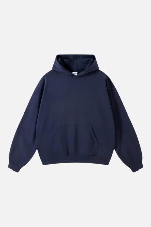 Concert Outfit Solid Cotton Hoodie