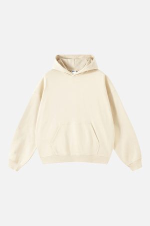 Concert Outfit Solid Cotton Hoodie