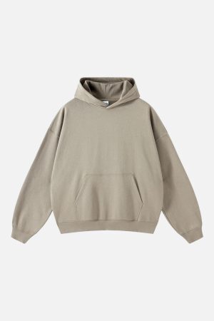 Concert Outfit Solid Cotton Hoodie