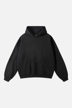 Concert Outfit Solid Cotton Hoodie