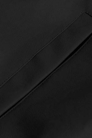 Concert Outfit Solid Essential Faux Leather Jacket