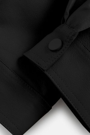 Concert Outfit Solid Essential Faux Leather Jacket