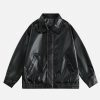 Concert Outfit Solid Essential Faux Leather Jacket