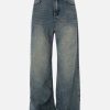 Concert Outfit Solid Vintage Loose Jeans