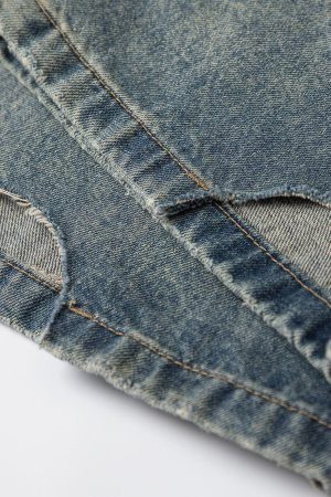 Concert Outfit Solid Vintage Loose Jeans