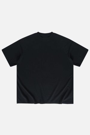 Concert Outfit Solid Washed Essential Cotton Tee