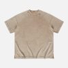 Concert Outfit Solid Washed Essential Cotton Tee
