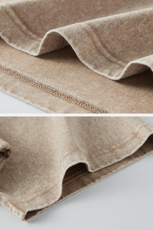 Concert Outfit Solid Washed Essential Cotton Tee