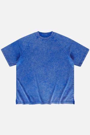 Concert Outfit Solid Washed Essential Cotton Tee