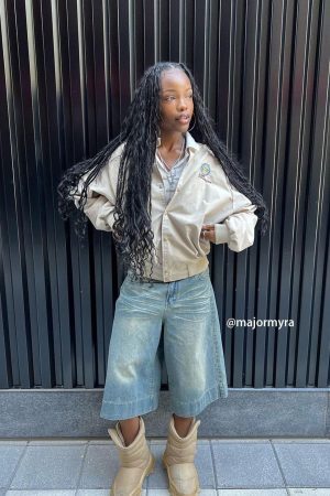 Concert Outfit Solid Washed Longline Jorts