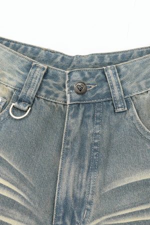 Concert Outfit Solid Washed Longline Jorts