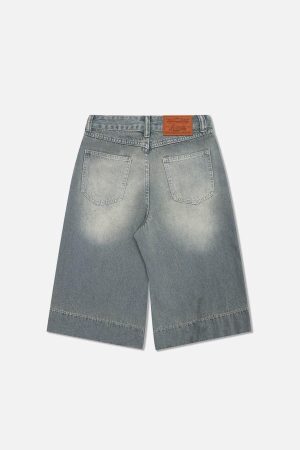 Concert Outfit Solid Washed Longline Jorts