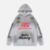 Concert Outfit Speed Graphic Washed Racing Hoodie