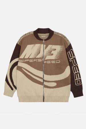 Concert Outfit SPEED' Print Cardigan