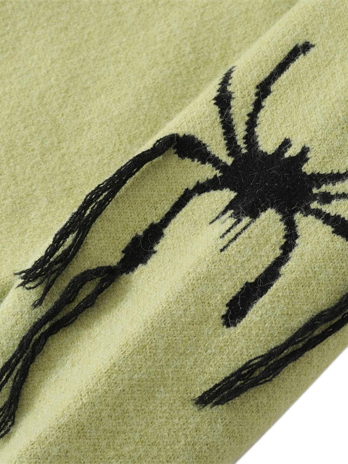 Concert Outfit Spider Distressed Oversized Sweater Concert Outfit Spider Distressed Oversized Sweater