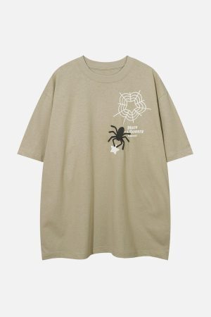 Concert Outfit Spider Foam Print Tee