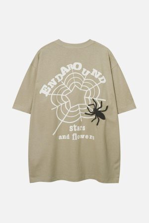 Concert Outfit Spider Foam Print Tee