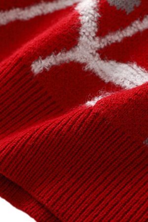 Concert Outfit Spider Knit Crew Neck Sweater