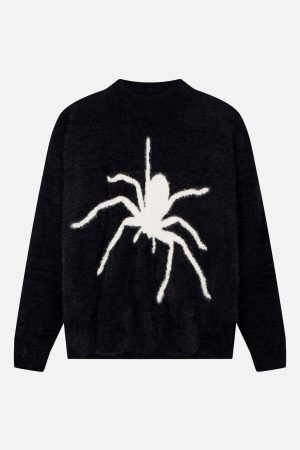 Concert Outfit Spider Knit Mohair Sweater