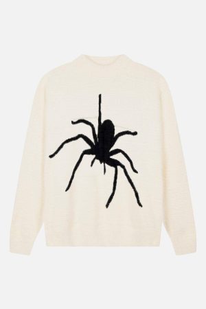 Concert Outfit Spider Knit Mohair Sweater