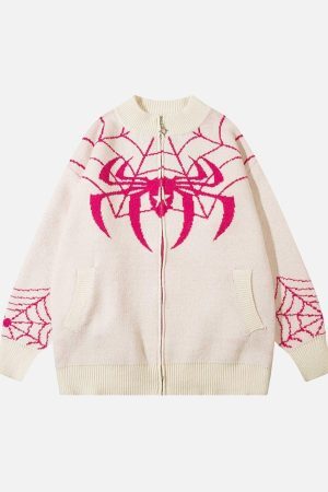 Concert Outfit Spider Loose Sweater Coat