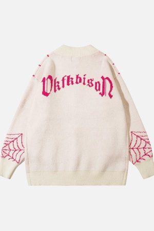 Concert Outfit Spider Loose Sweater Coat