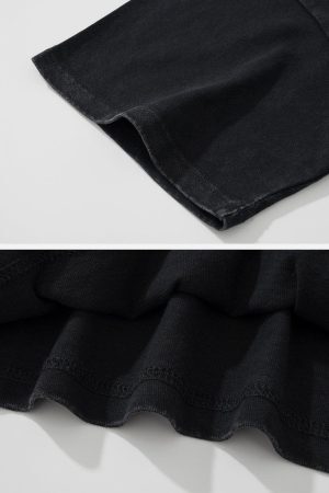 Concert Outfit Spider Print Washed Tee