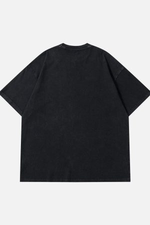 Concert Outfit Spider Print Washed Tee