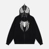 Concert Outfit Spider Web Embroidery Eye Viewable Hoodie