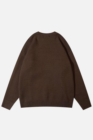 Concert Outfit Spider Web Stars Graphic Sweater