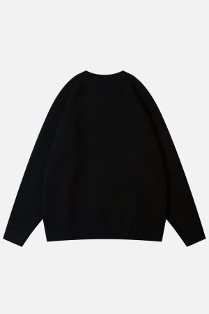 Concert Outfit Spider Web Stars Graphic Sweater