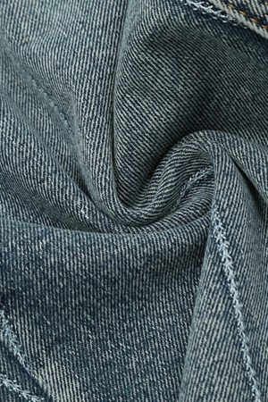 Concert Outfit Spider Web Topstitched Loose Jeans