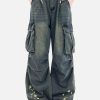 Concert Outfit Splash-Ink Washed Baggy Jeans